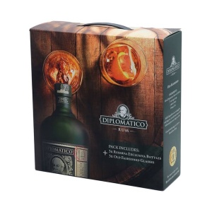 Diplomático Reserva Exclusiva Promo Pack 3 lahve + 3 sklenice 40