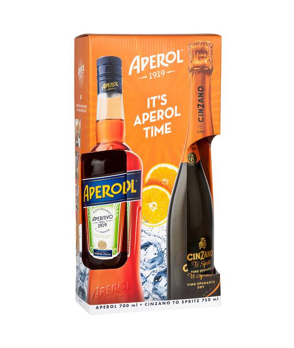 Aperol + Cinzano To-Spritz Gift Box 11 Aperol + Cinzano To-Spritz Gift Box 11