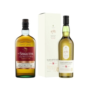 Zvýhodněný set = Lagavulin 8 Y.0. + The Singleton of Dufftown Malt Master&apos;s Selection 44