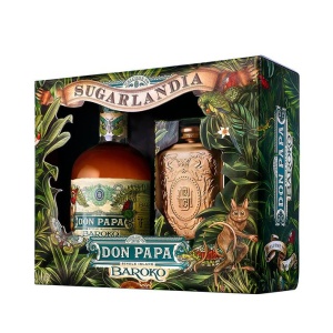 Don Papa Baroko & Hip Flask Gift Box 40